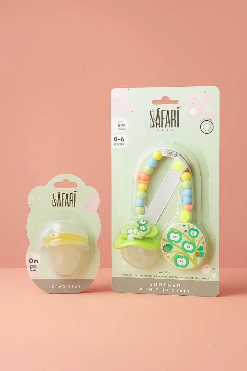 لهاية (تيتينة) مع مشبك تثبيت + بديل حلمة إضافي