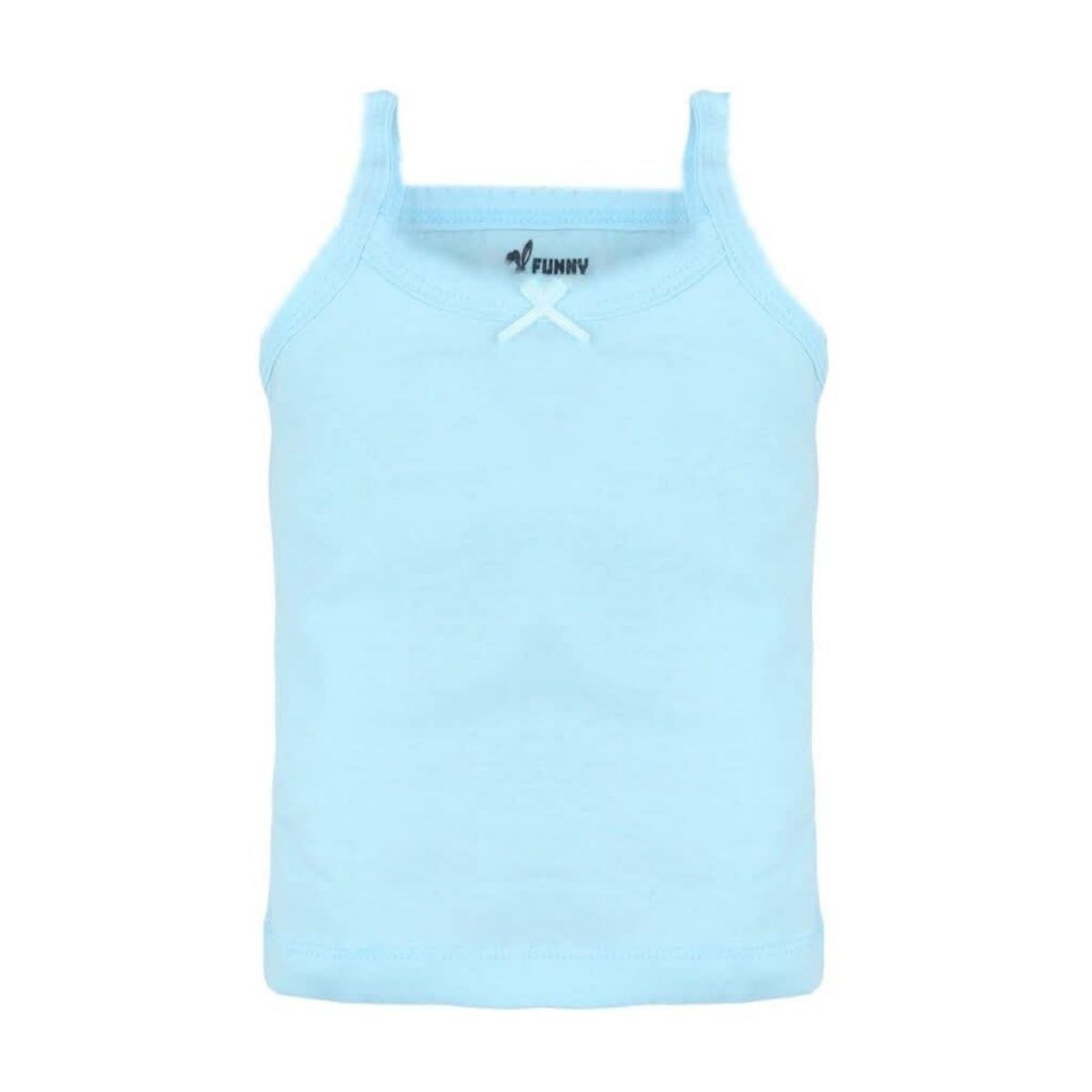 قميص أطفال بأشرطة - لون أزرق فاتح