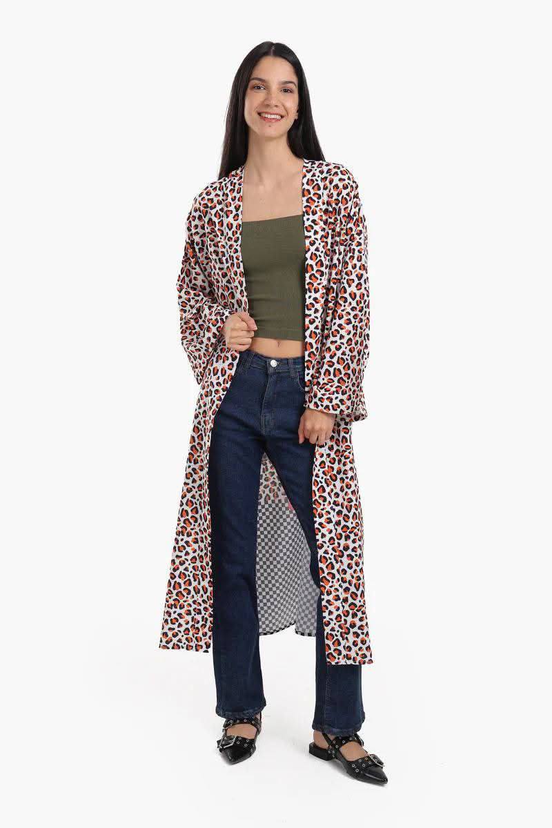 كيمونو طويل بطبعة ليوبارد