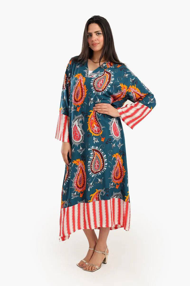 كاڤتان بوهيمي بنقشة بايسلي – ستايل ملوكي مريح للصيف