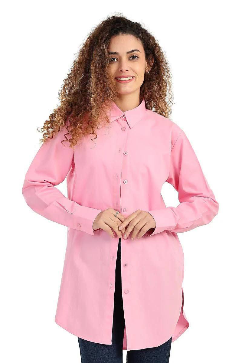 قميص بينك أنيق - بسيط، ناعم، ومثالي لكل يوم