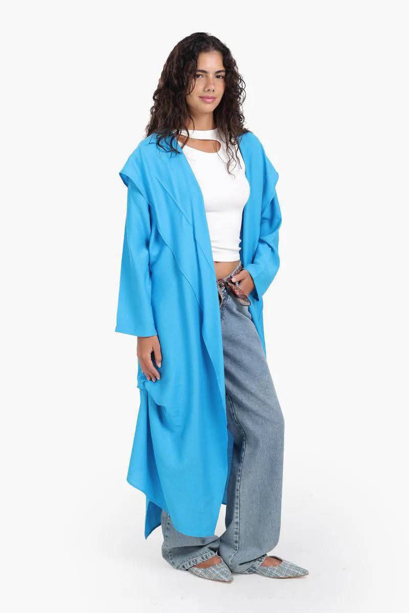 كيمونو أزرق سماوي - خفيف، واسع، ويكمّل أي لوك