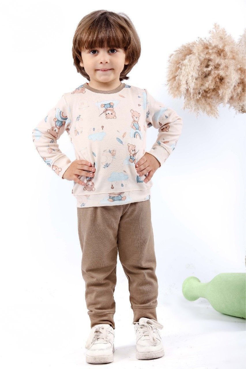 بيچامة أولادي شتوي بطبعة دباديب